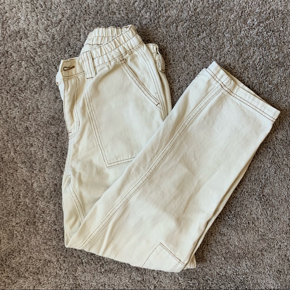 PacSun Off White Cargo Pants